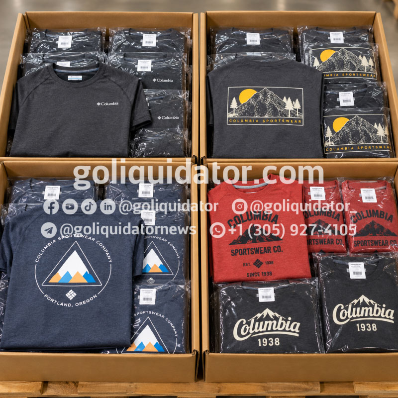 Lotes de camisetas para hombre de la marca Columbia
