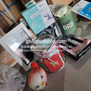 Pallets de mercancía en general para tiendas de descuento (bin stores)