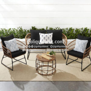 Lote de muebles de patio y braseros