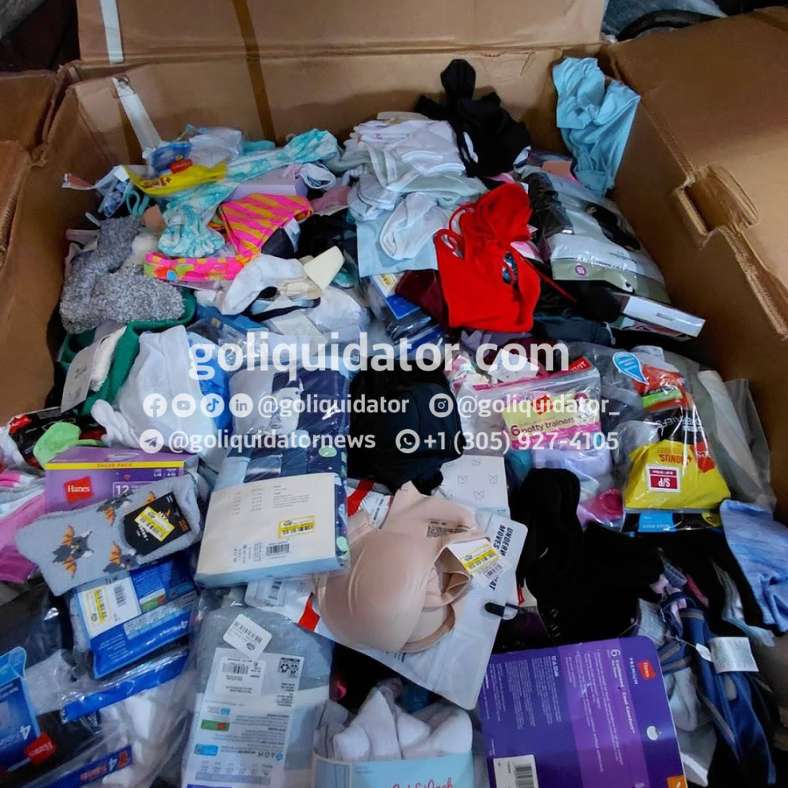 Ropa interior mixta por pallet