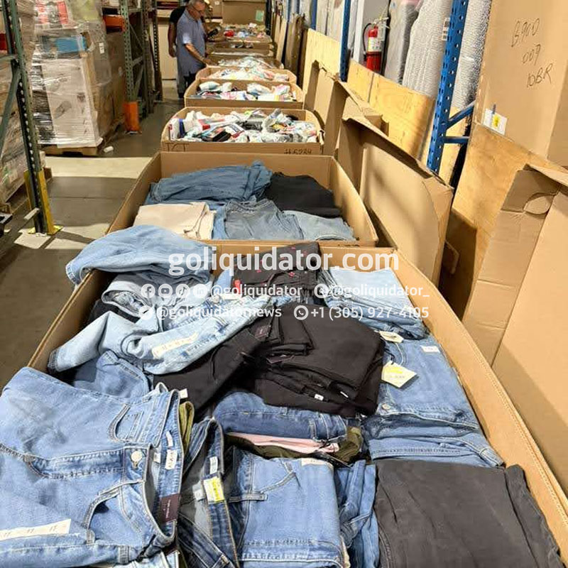 Pallets de ropa Denim premium de tiendas Target