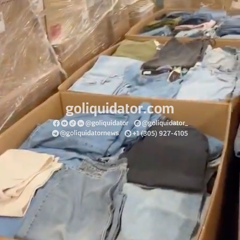 Pallets de ropa Denim premium de tiendas Target