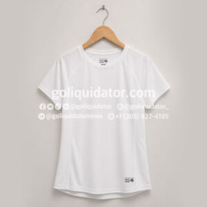 Lote de camisetas deportivas blancas para mujeres