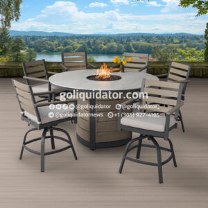 Lote de muebles, accesorios de patio y aires acondicionados