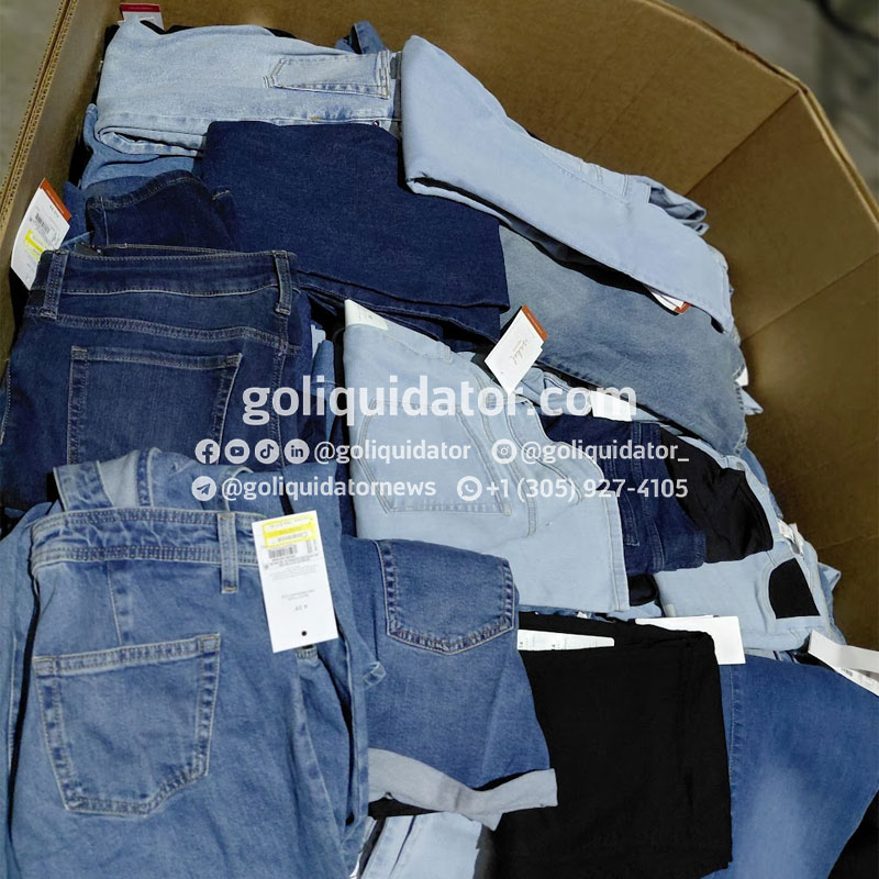 Pallets de ropa Denim premium de tiendas Target