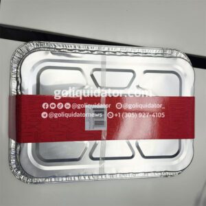 Lote de bandejas de aluminio