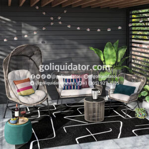 Lote de muebles y artículos de patio