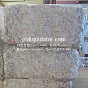 Pacas de pañales por contenedor o camión