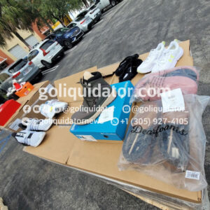Zapatillas deportivas de marcas reconocidas, zapatos casuales y ropa de marca por contenedor