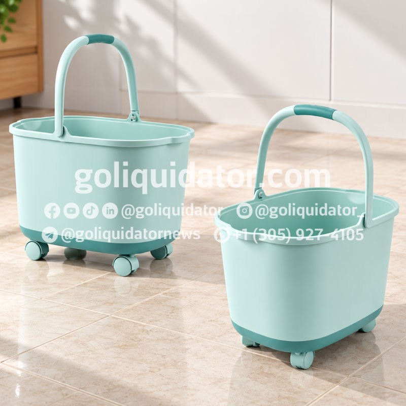 Lotes de baldes plásticos ergonómicos